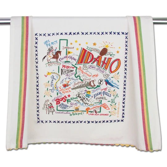 Catstudio Geography Dish Towel - Catstudio Presents