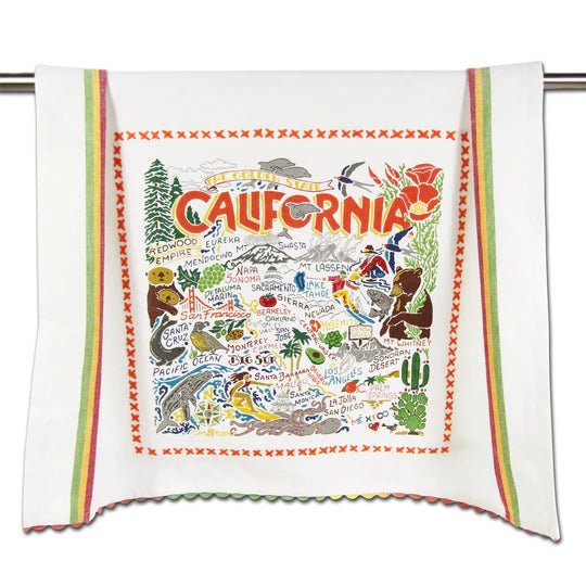 Catstudio Geography Dish Towel - Catstudio Presents