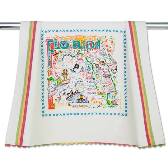 Catstudio Geography Dish Towel - Catstudio Presents
