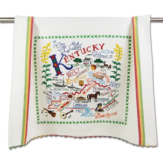 Catstudio Geography Dish Towel - Catstudio Presents