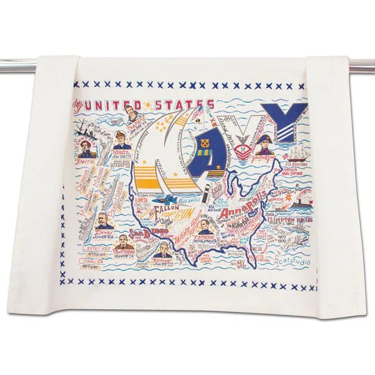 Catstudio Geography Dish Towel - Catstudio Presents