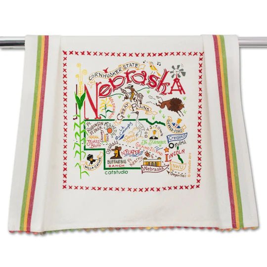 Catstudio Geography Dish Towel - Catstudio Presents