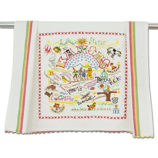 Catstudio Geography Dish Towel - Catstudio Presents