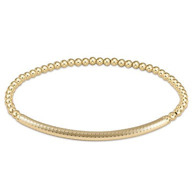 Enewton Classic Gold Bliss Bar Textured Bracelet - Enewton