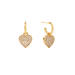 Julie Vos Heart Pavé Hoop & Charm Earrings - Julie Vos