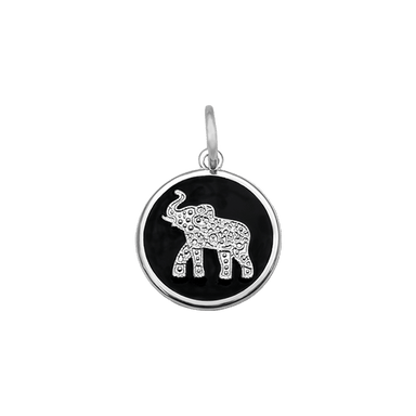 Lola Elephant Pendant - Black - Lola