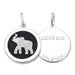 Lola Elephant Pendant - Black - Lola