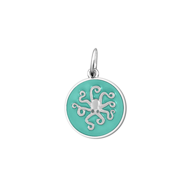Lola Octopus Pendant - Seafoam/Silver - Lola