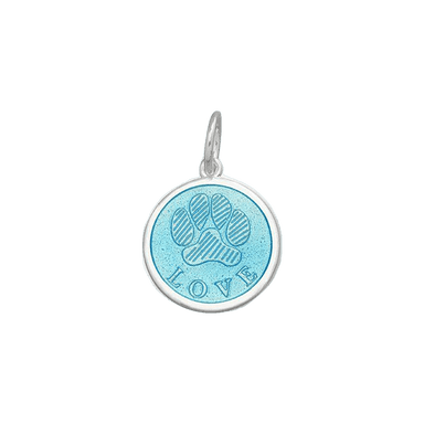 Lola Paw Print Pendant - Light Blue - Lola