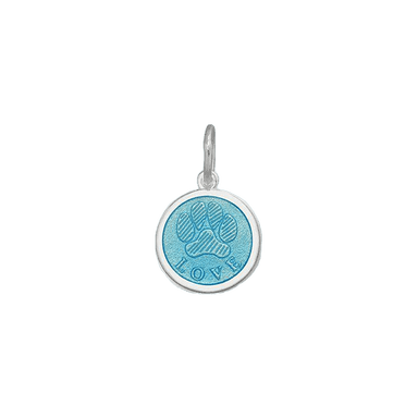 Lola Paw Print Pendant - Light Blue - Lola