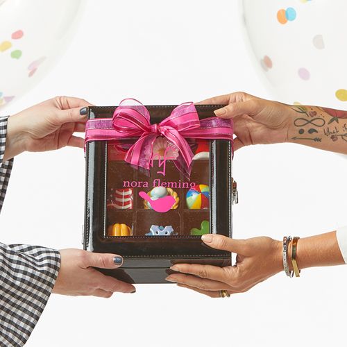 Nora Fleming 9 Piece Black Keepsake Box - Nora Fleming