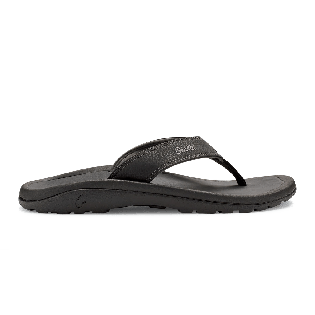 Olukai Ohana Flip Flops - Black/Dark Shadow - Olukai
