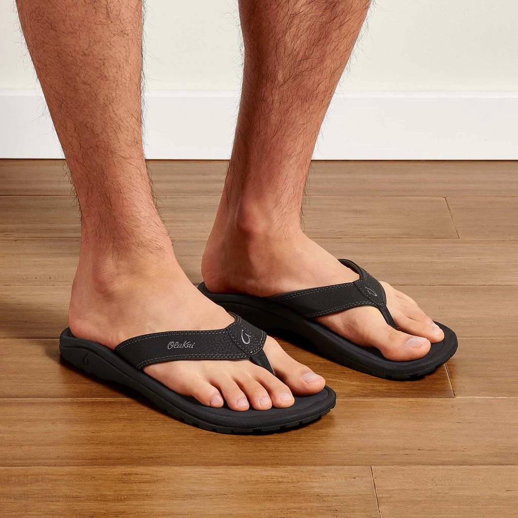 Olukai Ohana Flip Flops - Black/Dark Shadow - Olukai