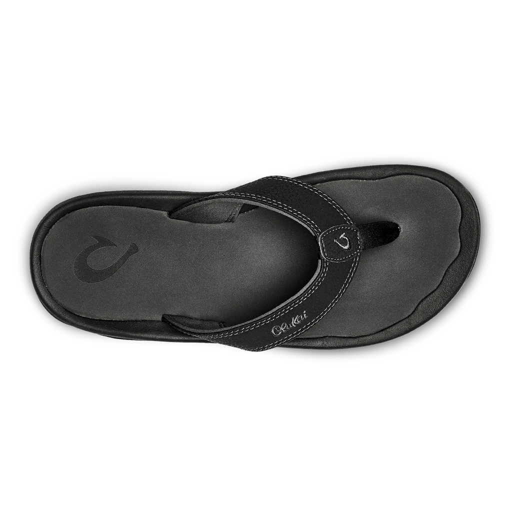 Olukai Ohana Flip Flops - Black/Dark Shadow - Olukai