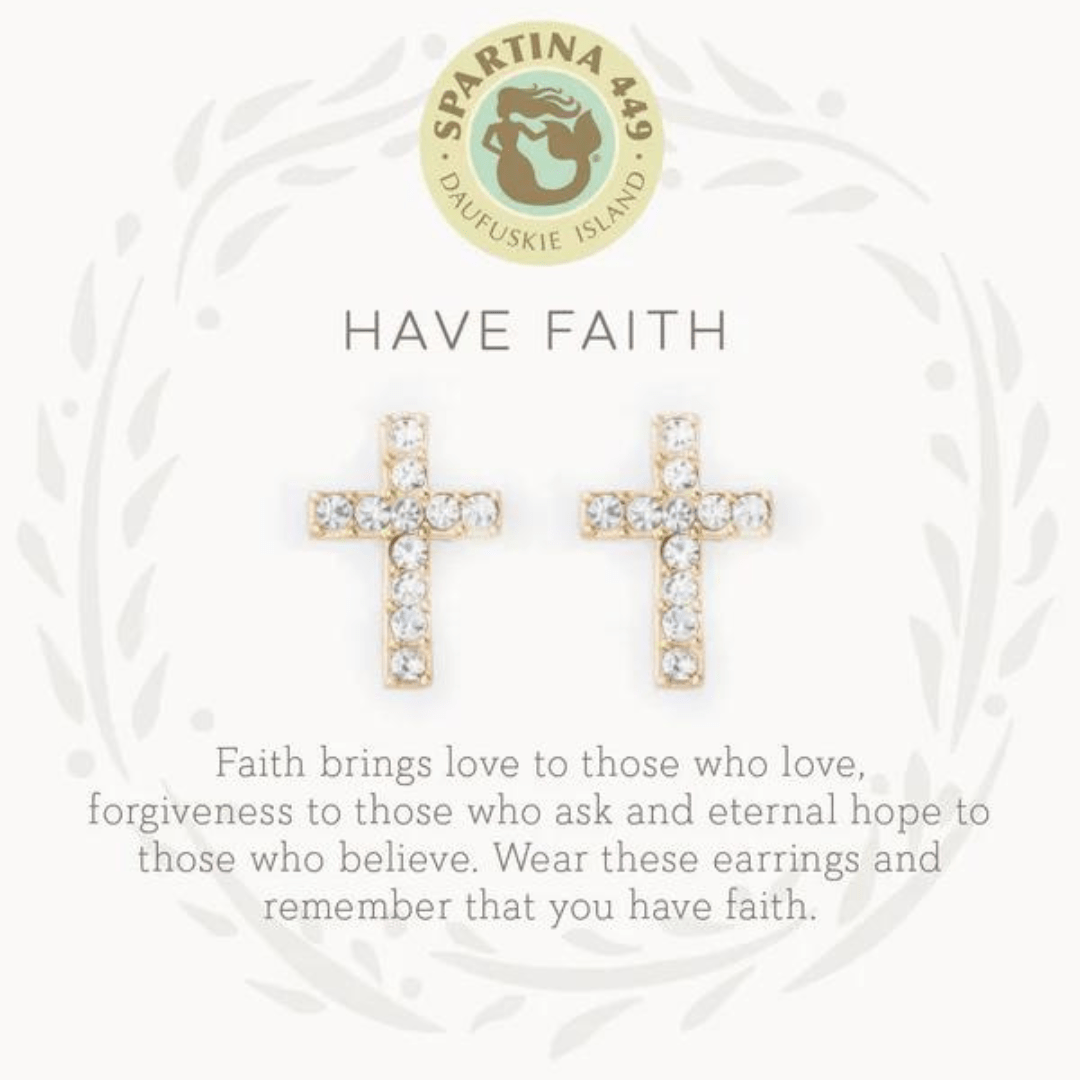 Spartina Cross Stud Earrings - Spartina