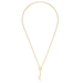 Susan Shaw Lariat Wrap Necklace - Gold - Susan Shaw