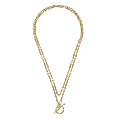 Susan Shaw Lariat Wrap Necklace - Gold - Susan Shaw