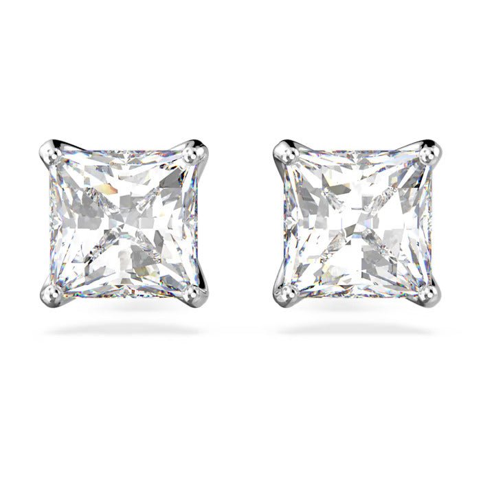 Swarovski Attract Square Cut Earrings - Rhodium - Swarovski