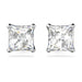 Swarovski Attract Square Cut Earrings - Rhodium - Swarovski