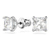 Swarovski Attract Square Cut Earrings - Rhodium - Swarovski