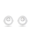Swarovski Creativity Circle Stud Earrings - Rhodium - Swarovski