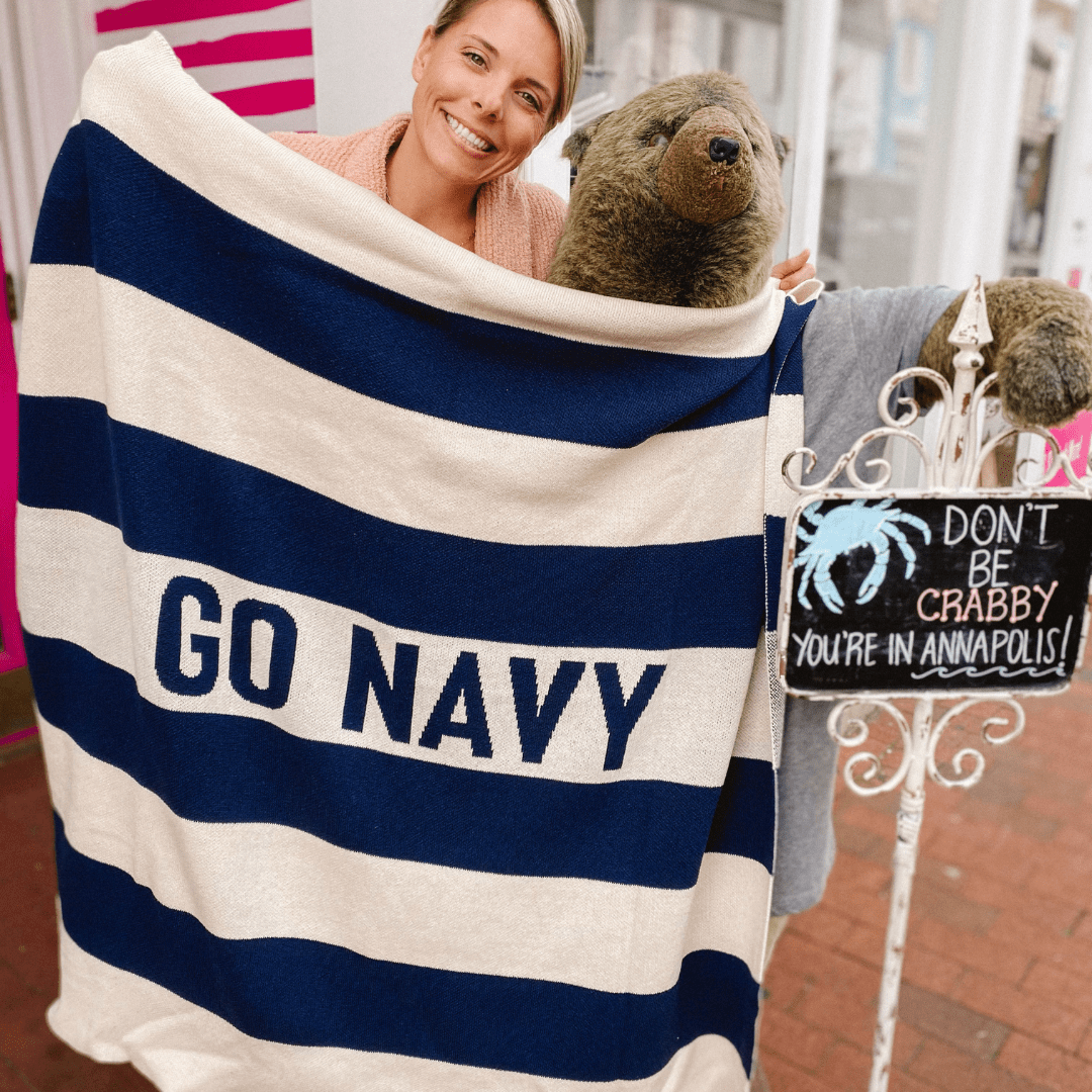 Town Pride Rugby Multi Stripe Blanket - Town Pride Knits