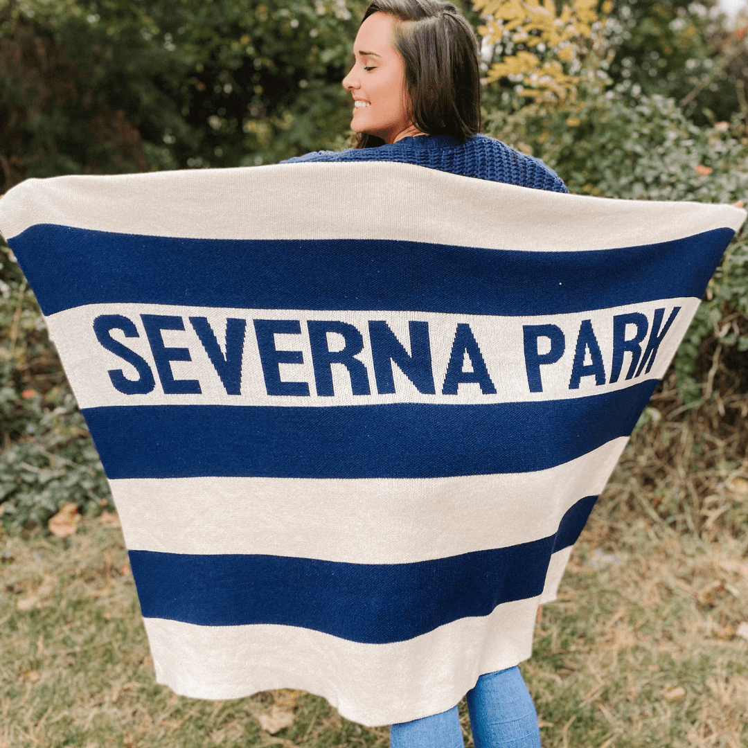 Town Pride Rugby Multi Stripe Blanket - Town Pride Knits